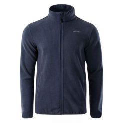 Polar męski Hi-Tec Zoe - indygo, Rozmiar M. Brązowe bluzy sportowe męskie Hi-tec, m, bez wzorów, z materiału, bez kaptura. Za 74.99 zł.