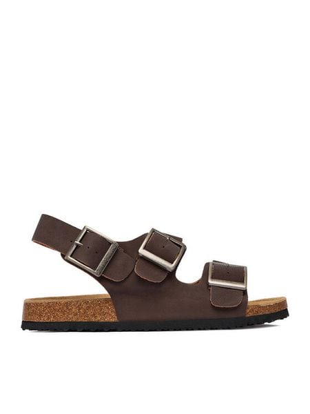 Go Soft Sandały EOHP-ALMELO-03 Brązowy. Brązowe sandały męskie GO SOFT, bez wzorów, z nubiku, bez zapięcia. Za 149.99 zł.