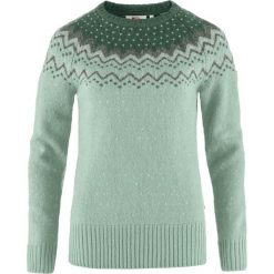 Sweter damski Fjallraven Ovik Knit Sweater. Zielone swetry nierozpinane damskie Fjällräven, na jesień, m, bez wzorów, z dzianiny, biznesowe, bez kołnierzyka, bez ramiączek. Za 968.45 zł.