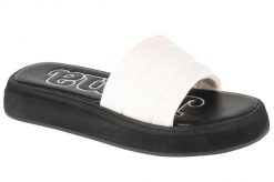 Klapki na basen damskie, S.Duna Lady 25 SDUNLS. Białe klapki damskie Joma, bez wzorów, z materiału, sportowe, bez obcasa, bez zapięcia. Za 59.99 zł.