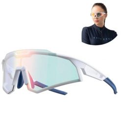 Okulary rowerowe Rockbros polaryzacyjne uv400 z etui - białe, uniseks. Niebieskie okulary przeciwsłoneczne damskie ROCKBROS. Za 96.99 zł.