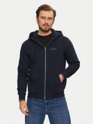 Tommy Hilfiger Bluza Small Logo MW0MW37687 Granatowy Regular Fit. Niebieskie bluzy męskie Tommy Hilfiger, m, bez wzorów, z bawełny, bez ramiączek, bez kaptura. Za 379.99 zł.
