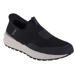 Buty sportowe Sneakersy męskie, Skechers Slip-ins RF: Bogdin - Arlett. Czarne buty sportowe męskie Skechers, bez wzorów, bez zapięcia, trekkingowe. Za 349.99 zł.