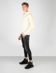 Takeshy Kurosawa Sweter "Boucle" | 83084 | Hoody Boucle | Mężczyzna | Kremowy. Białe swetry męskie Takeshy Kurosawa, m, bez wzorów, z wełny, bez kołnierzyka, bez ramiączek. W wyprzedaży za 319.00 zł.