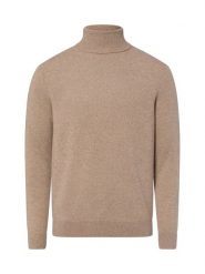 Andrew James sweter z golfem z czystego kaszmiru Mężczyźni Kaszmir (100%) beżowy, XL. Brązowe swetry męskie Andrew James, m, bez wzorów, z kaszmiru, bez kołnierzyka, bez ramiączek. Za 799.95 zł.