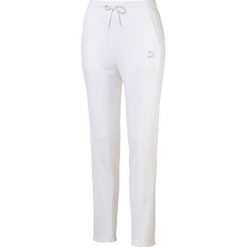 Puma Classics Spodnie dresowe Biały. Białe spodnie dresowe damskie Puma, bez wzorów, z bawełny. Za 194.95 zł.