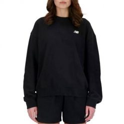 Bluza sportowa damska New Balance WT41508BK. Czarne bluzy damskie New Balance, m, bez wzorów, biznesowe, bez ramiączek, bez kaptura. Za 325.00 zł.