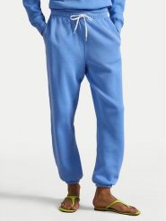 Polo Ralph Lauren Spodnie dresowe 211971700505 Błękitny Tapered Fit. Niebieskie spodnie dresowe damskie Polo Ralph Lauren, bez wzorów, z bawełny. Za 729.99 zł.