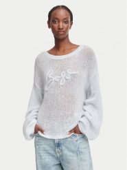 BOSS Sweter C_Farazena 50570093 Niebieski jasny Regular Fit. Niebieskie swetry nierozpinane damskie Boss, xl, bez wzorów, z syntetyku, bez kołnierzyka, bez ramiączek. Za 799.99 zł.