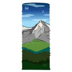Komin na szyję bandana do biegania BUFF oryginal ecostretch. Niebieskie szaliki męskie Buff, bez wzorów. W wyprzedaży za 74.93 zł.
