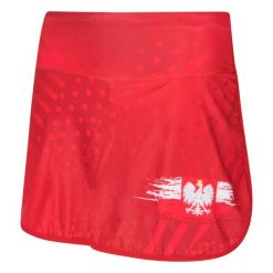 Spódniczka ze spodenkami do biegania damska EXTREME HOBBY POLAND PRIME. Czerwone szorty damskie EXTREME HOBBY, bez wzorów, z elastanu, sportowe. Za 219.00 zł.