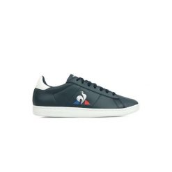 Buty sportowe unisex Courtset Dress. Niebieskie obuwie sportowe damskie le coq sportif, bez wzorów, bez zapięcia, trekkingowe. Za 279.00 zł.