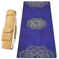 Antypoślizgowa mata do jogi Comfort 5mm, guma-mikrofibra +Torba z korka Mandala. Brązowe torby na ramię męskie ACHAMANA, z bawełny, na ramię, duże. Za 550.00 zł.