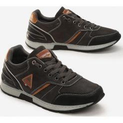 Ciemnoszare Półbuty Doxy. Buty sportowe męskie Born2be, bez wzorów, bez obcasa, bez zapięcia. Za 109.99 zł.