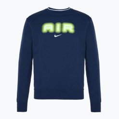 Bluza męska Nike Sportstwear Air Crew-Neck. Czarne bluzy męskie Nike, m, bez wzorów, bez ramiączek, bez kaptura. Za 239.99 zł.