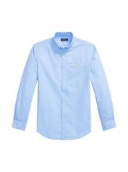 Polo Ralph Lauren Koszula 710805564509 Niebieski Regular Fit. Niebieskie koszule męskie Polo Ralph Lauren, m, bez wzorów, z bawełny, bez kołnierzyka, bez ramiączek. Za 689.99 zł.