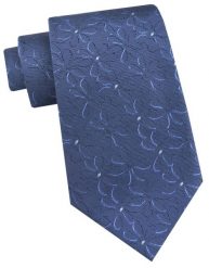 Krawat Męski - Angelo di Monti - Ciemnoniebieski, Delikatny Wzór Kwiatowy. Niebieskie krawaty i muchy Angelo di Monti, bez wzorów, z tkaniny, eleganckie. Za 45.00 zł.