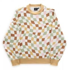 Bluza sportowa damska Vans Club Slouchy Crew. Bluzy damskie Vans, m, bez wzorów, sportowe, bez ramiączek, bez kaptura. Za 434.00 zł.