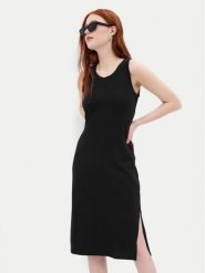 Gap Sukienka letnia 624686-01 Czarny Slim Fit. Czarne sukienki damskie GAP, na lato, xxs, bez wzorów, z bawełny, bez kołnierzyka, bez ramiączek. Za 119.99 zł.