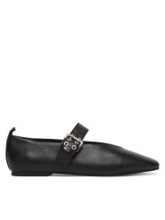 Tommy Jeans Baleriny Tjw Ballerina Buckle EN0EN03019 Czarny. Czarne balerinki damskie Tommy Jeans, bez wzorów, z jeansu, bez obcasa, bez zapięcia. Za 489.99 zł.