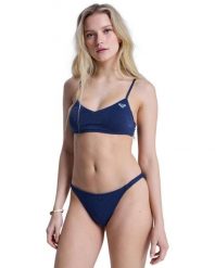 Dół bikini dla Kobiety ROXY SHINE Niebieski. Niebieskie stroje kąpielowe damskie Roxy, s, bez wzorów, z elastanu. Za 149.99 zł.