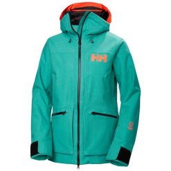 Damska kurtka turystyczna Helly Hansen Powderqueen 3.0. Zielone kurtki sportowe damskie Helly Hansen, na zimę, l, bez wzorów, z poliamidu, bez ramiączek, bez kaptura, narciarskie, primaloft. Za 1,888.20 zł.