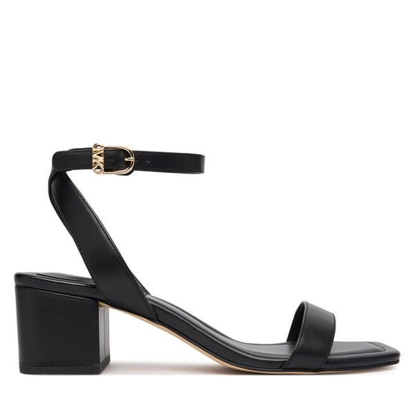Sandały MICHAEL Michael Kors. Czarne kozaki damskie MICHAEL Michael Kors, bez wzorów, bez obcasa, na słupku, bez zapięcia. Za 337.99 zł.
