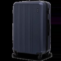 Walizka duża Wings 28" HARRIER BLUE. Niebieskie walizki damskie Wings, bez wzorów, z materiału, duże. Za 179.90 zł.