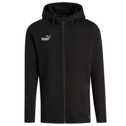 Męska Bluza Z Kapturem TeamFINAL Casuals Full Zip. Czarne bluzy męskie Puma, m, bez wzorów, bez ramiączek, z kapturem. Za 344.99 zł.