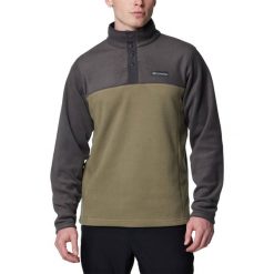 Bluza męska Columbia Steens Mountain Half Snap. Zielone bluzy męskie Columbia, m, bez wzorów, bez ramiączek, bez kaptura. Za 169.99 zł.