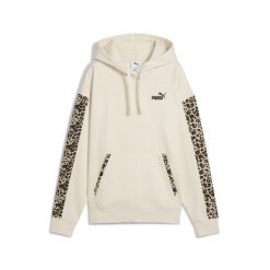 Damska bluza z kapturem Essentials ze zwierzęcym nadrukiem PUMA. Białe bluzy damskie Puma, bez wzorów, eleganckie, bez ramiączek, z kapturem. Za 249.00 zł.