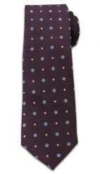Casualowy Krawat Męski w Kropki i Kwiatki -6,5cm- Chattier, Kolorowy. Krawaty i muchy Chattier, bez wzorów, z tkaniny, eleganckie. Za 49.00 zł.