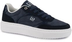 Męskie buty sneakersy sportowe trampki niskie GAP NIAGARA. Niebieskie trampki męskie GAP, na lato, bez wzorów, z jeansu, klasyczne, bez zapięcia. Za 169.00 zł.