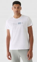 Męska koszulka bawełniana 4F M2482 casualowy T-SHIRT sportowy R. XXL. Koszulki sportowe męskie 4F, m, bez wzorów, z bawełny, bez ramiączek. Za 37.29 zł.