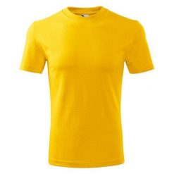 Klasyczna Koszulka Unisex Dla Dorosłych. Żółte bluzki damskie ALDER, bez wzorów, klasyczne, bez kołnierzyka, bez ramiączek. Za 52.99 zł.