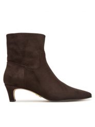 Steve Madden Botki Davis-S 11005692 Brązowy. Brązowe botki damskie Steve Madden, bez wzorów, z materiału, bez obcasa, na słupku, bez zapięcia. Za 559.99 zł.
