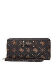 Guess Portfel Silia Slg SWGP98 90146 Brązowy. Brązowe portfele damskie Guess, ze skóry. Za 199.99 zł.