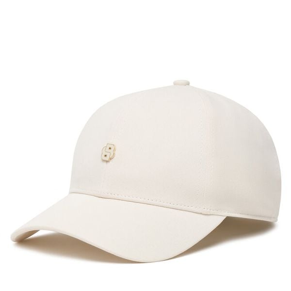 Czapka z daszkiem BOSS. Białe czapki damskie Boss, bez wzorów. Za 159.99 zł.