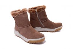 RIEKER TEX Y4780-64 beige, botki damskie. Brązowe botki damskie Rieker, na zimę, bez wzorów, z wełny, bez obcasa, bez zapięcia. Za 419.90 zł.