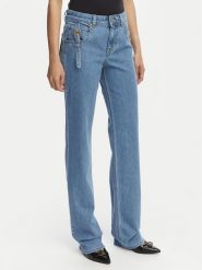 Versace Jeans Jeansy 80HAB58B DW126M43 Niebieski Slim Fit. Niebieskie jeansy damskie Versace Jeans, bez wzorów, z jeansu. Za 1,259.00 zł.