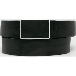 Calvin Klein - Pasek skórzany. Czarne paski męskie Calvin Klein, z materiału. W wyprzedaży za 239.90 zł.