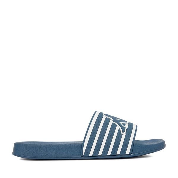 Klapki Kappa. Niebieskie klapki męskie Kappa, bez wzorów, bez zapięcia. Za 69.99 zł.