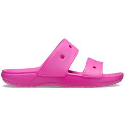 Klapki Dla Dorosłych Crocs Classic Sandal. Niebieskie klapki męskie Crocs, bez wzorów, z materiału, bez zapięcia. Za 118.99 zł.