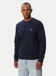 Calvin Klein Jeans Sweter 350Terry Mongrm Cn LV04RG275G Granatowy Regular Fit. Niebieskie swetry męskie Calvin Klein Jeans, m, bez wzorów, z bawełny, bez kołnierzyka, bez ramiączek. Za 329.99 zł.