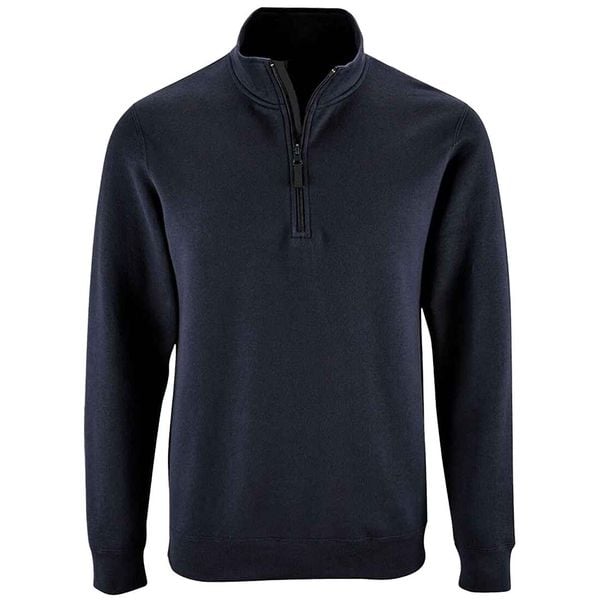 Sweter Męski Stan Zip Z Kołnierzem Stojącym. Niebieskie swetry męskie SOL'S, m, bez wzorów, bez kołnierzyka, bez ramiączek. Za 117.99 zł.