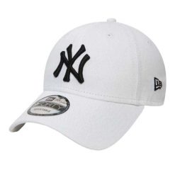Czapka Z Daszkiem Unisex Dla Dorosłych 9Forty League Basic New York Yankees. Białe czapki damskie New Era, bez wzorów, sportowe. Za 156.99 zł.