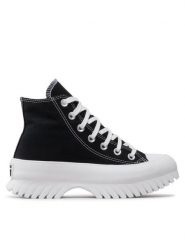 Converse Trampki Chuck Taylor All Star Lugged 2.0 Hi A00870C Czarny. Czarne trampki i tenisówki damskie Converse, bez wzorów, z materiału, bez zapięcia. Za 449.99 zł.