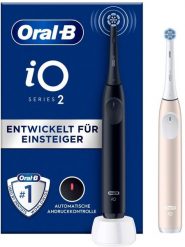 Oral-B iO Series 2 Night Black/ Calm Pink mit 2.Handstck. Czarne szczoteczki elektryczne Oral-B. Za 347.00 zł.