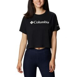 Koszulka trekkingowa damska Columbia North Cascades Cropped. Fioletowe bluzki damskie Columbia, l, bez wzorów, sportowe, bez kołnierzyka, bez ramiączek. Za 54.99 zł.