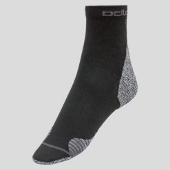 Skarpetki do biegania dla dorosłych Odlo Ceramicool QUARTER. Czarne skarpetki damskie ODLO, bez wzorów. Za 74.17 zł.